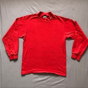 Nike Red Turtleneck Long Sleeve Shirt